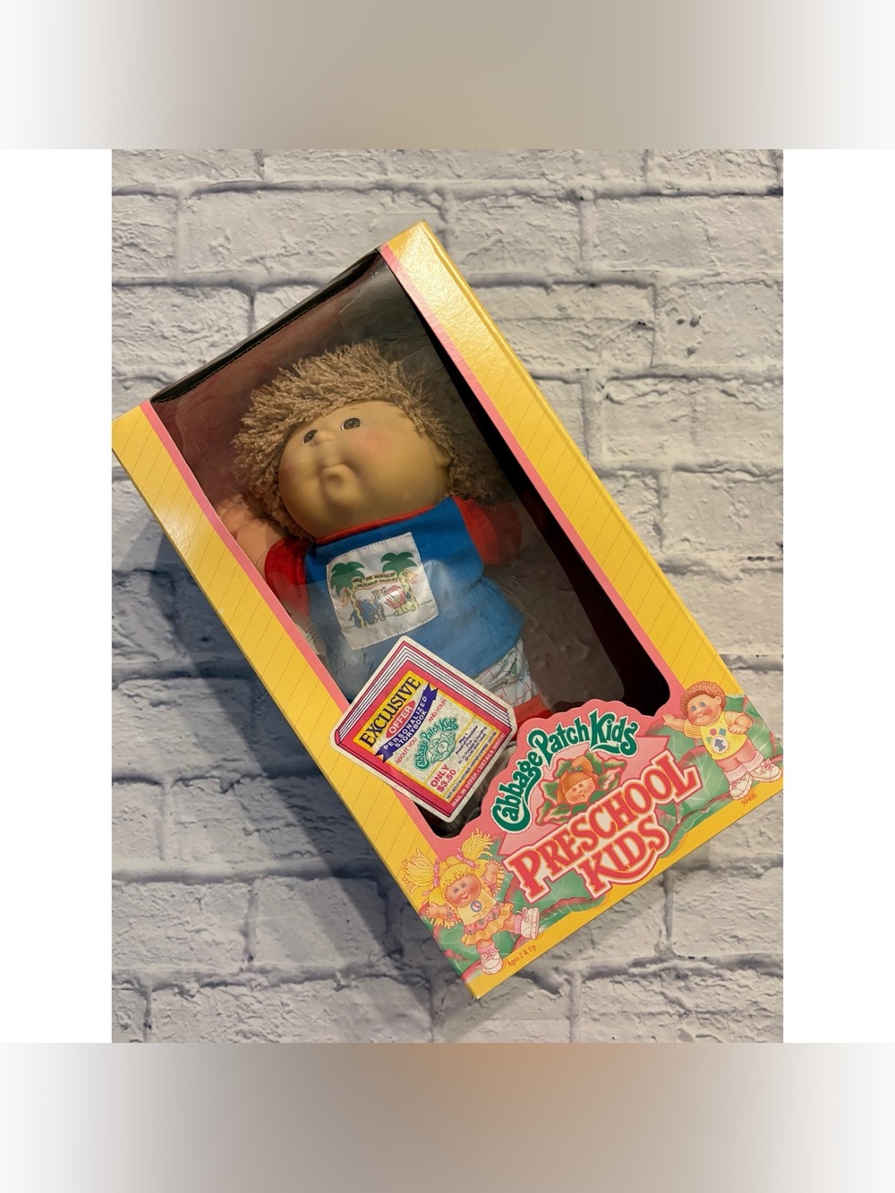Vintage 1991 Hasbro Cabbage Patch Kids Preschool Kids “Graham Crispin” doll